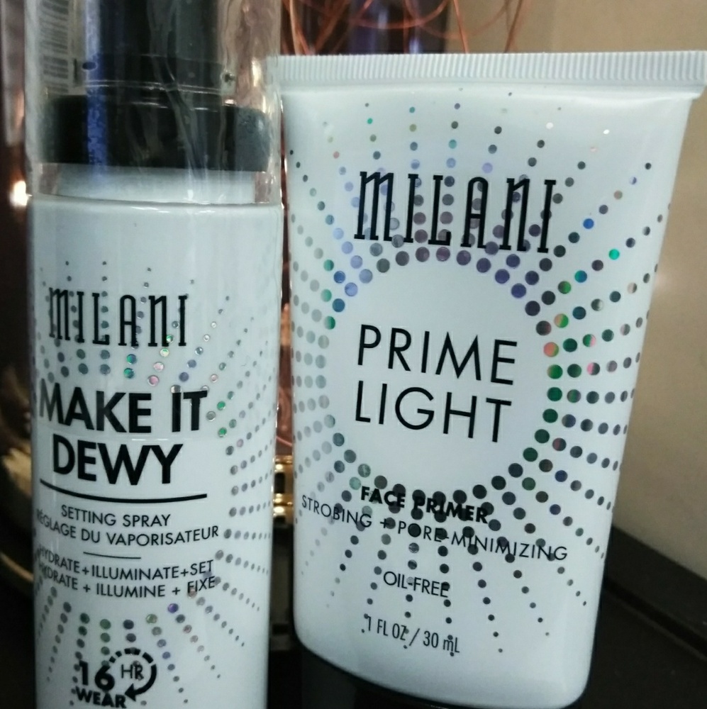 Milani Prime Light Primer/Setting Spray/ Brand New